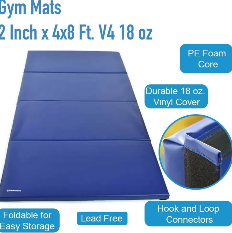 Gym Mats 2 Inch x 4x8 Ft. V4 18 oz