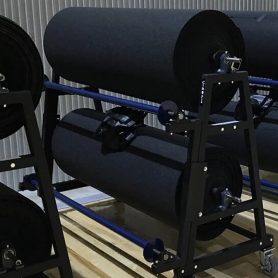 GymPro EcoRoll Carpet EZ-Roll Storage Rack 7,200 SF Capacity