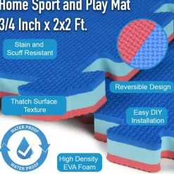 Home Sport and Play Mat 3/4 Inch x 2x2 Ft.