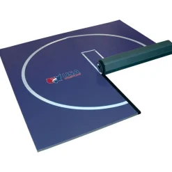 Home Wrestling Dollamur Flexi-Connect Mat with Circle and Marks 1-1/4 Inch x 10x10 Ft. Kit