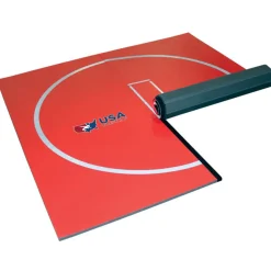 Home Wrestling Dollamur Flexi-Connect Mat with Circle and Marks 1-1/4 Inch x 10x10 Ft. Kit