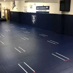 Home Wrestling Dollamur Flexi-Connect Mat with Circle and Marks 1-1/4 Inch x 10x10 Ft. Kit