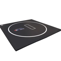 Home Wrestling Dollamur Flexi-Roll Practice Mat Smooth with Circle and Marks 1-1/4 Inch 10x10 Ft. Kit