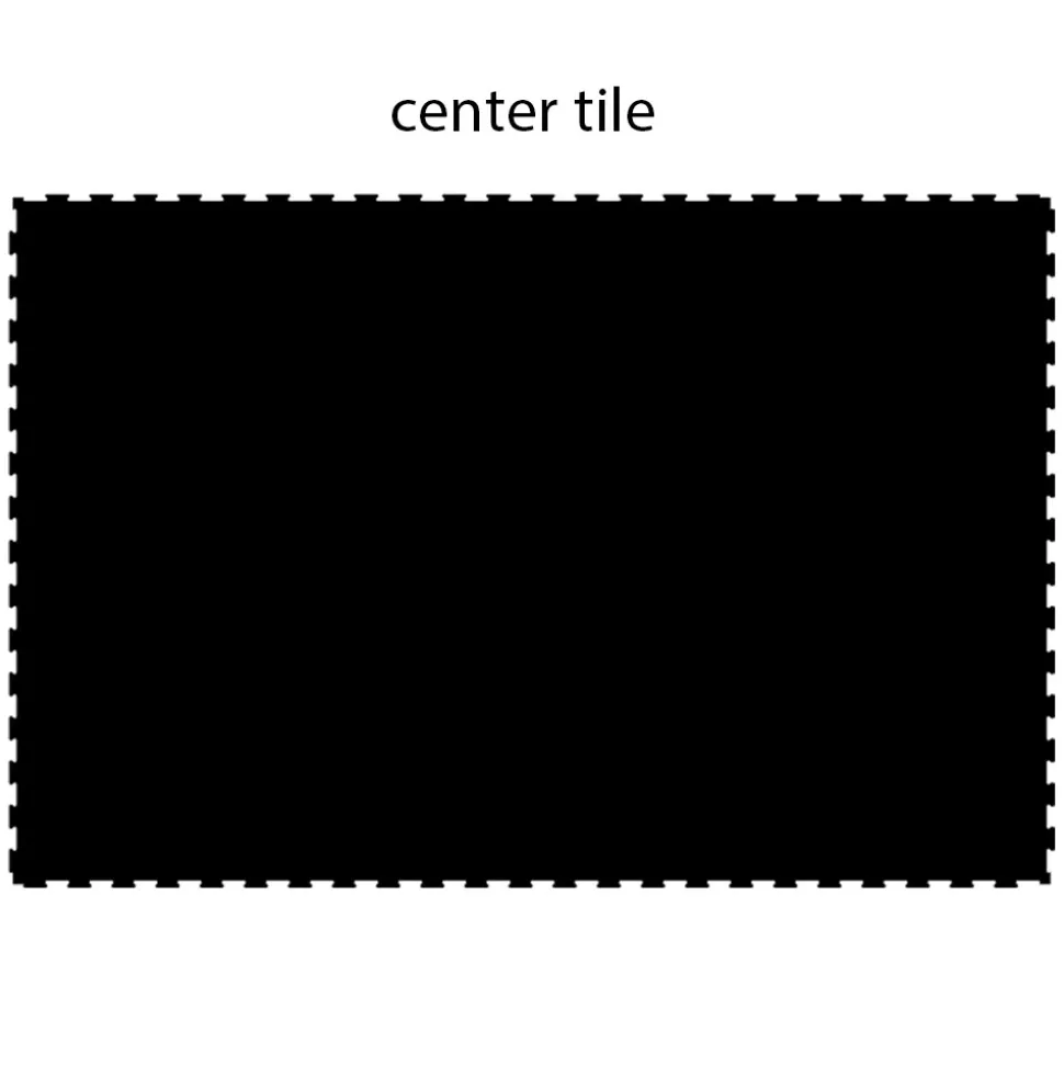 Horse Stall Interlocking Center Mat Cobblestone 3/4 Inch x 4x6 Ft.
