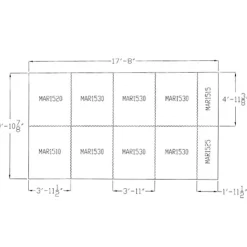 Horse Stall Mats Kit Cobblestone 3/4 Inch x 10x18 Ft.
