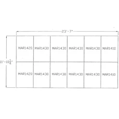 Horse Stall Mats Kit Cobblestone 3/4 Inch x 12x24 Ft.
