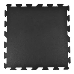 Interlocking Rubber Floor Tile Black 8 mm x 2x2 Ft.