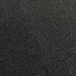 Interlocking Rubber Tile Black 8 mm x 23x23 Inch Eureka