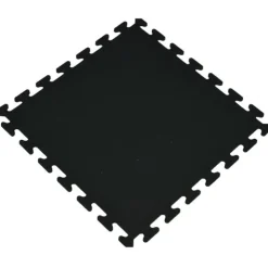 Interlocking Rubber Tile Gmats Black 3/8 Inch x 2x2 Ft.
