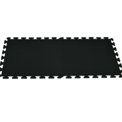 Interlocking Rubber Tile Gmats Black 3/8 Inch x 2x2 Ft.