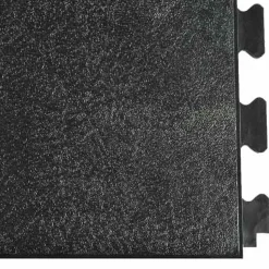 Leather PVC Floor Tile Black or Dark Gray 6 tiles 5 mm x 20x20 Inches