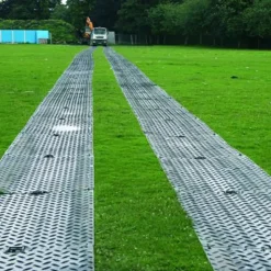 Mat-Pak Ground Protection Diamond Tread Black 1/2 Inch x 4x8 Ft.