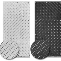 Mat-Pak Ground Protection Diamond Tread Clear 1/2 Inch x 3x8 Ft.