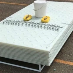 Mat-Pak Ground Protection Diamond-VersaMat Clear 1/2 Inch x 4x8 Ft.
