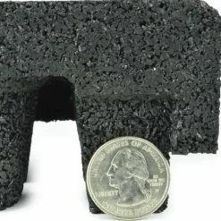 Max Playground Rubber Tile Black 2.5 inch x 2x2 Ft. with Quad Blok
