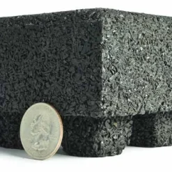 Max Playground Rubber Tile Black 2.5 inch x 2x2 Ft. with Quad Blok