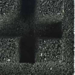 Max Playground Rubber Tile Black 2.5 inch x 2x2 Ft. with Quad Blok