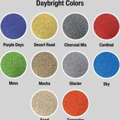 Max Playground Rubber Tile Daybright Colors 2.5 inch x 2x2 Ft. with Quad Blok