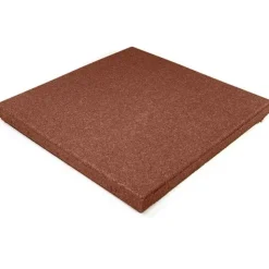 Max Playground Rubber Tile Red or Gray 2.5 inch x 2x2 Ft. with Quad Blok