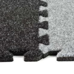 Plush Comfort Carpet Tile 5/8 Inch x 10x10 Ft. Kit Beveled Edges