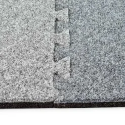 Plush Comfort Carpet Tile 5/8 Inch x 20x30 Ft. Kit Beveled Edges