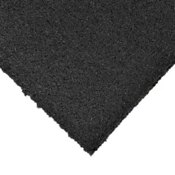 Plyometric Rubber Roll Geneva 1/2 Inch Black Per SF