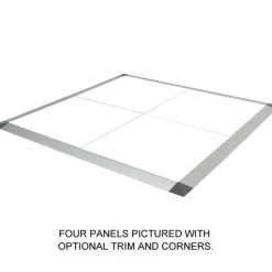 Portable Dance Floor Seamless Solid Color Cam Lock 1/2 Inch x 3x3 Ft.