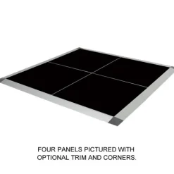 Portable Dance Floor Seamless Solid Color Cam Lock 1/2 Inch x 3x4 Ft.