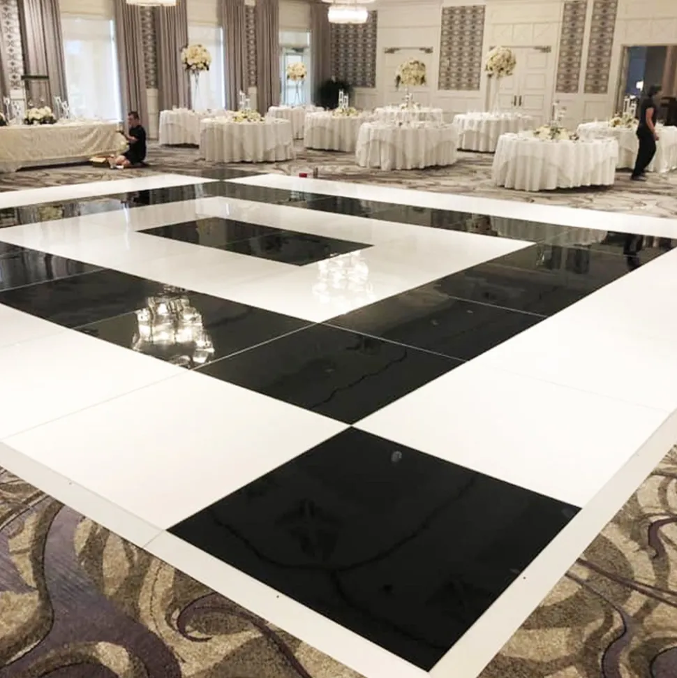 Portable Dance Floor Seamless Solid Color Cam Lock 1/2 Inch x 3x4 Ft.