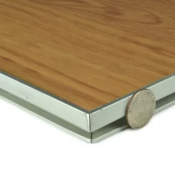 Portable Dance Floor Seamless Wood Grain Cam Lock 1/2 Inch x 3x3 Ft.