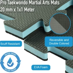 Pro Taekwondo Martial Arts Mats 20 mm x 1x1 Meter