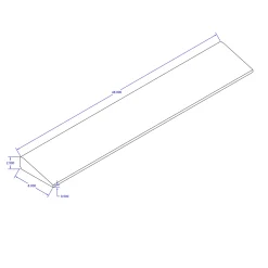 Reducer for dBTile and Max Playground Tile Black 2.5 x 48x8 Inch