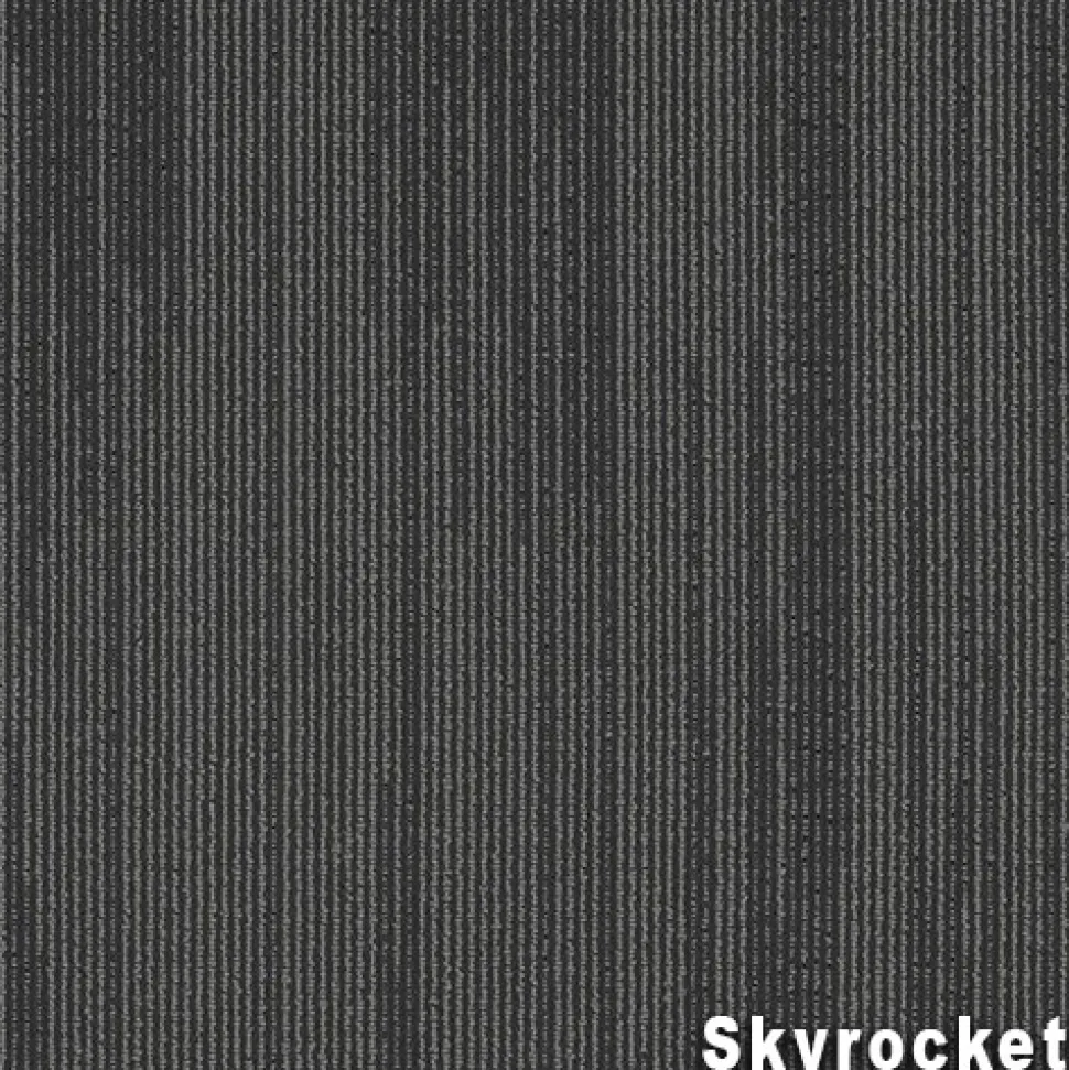 Reverb Commercial Carpet Tiles 1/4 Inch x 24x24 Inches Carton of 18