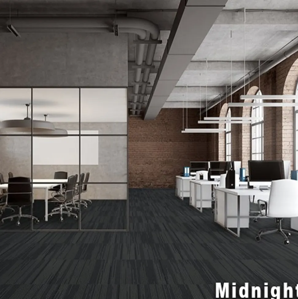 Reverb Commercial Carpet Tiles 1/4 Inch x 24x24 Inches Carton of 18
