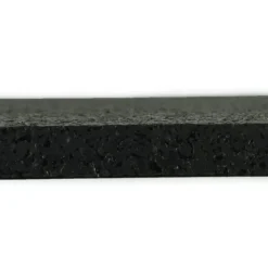 Rolled Rubber Pacific Black 1/4 Inch 10 LF