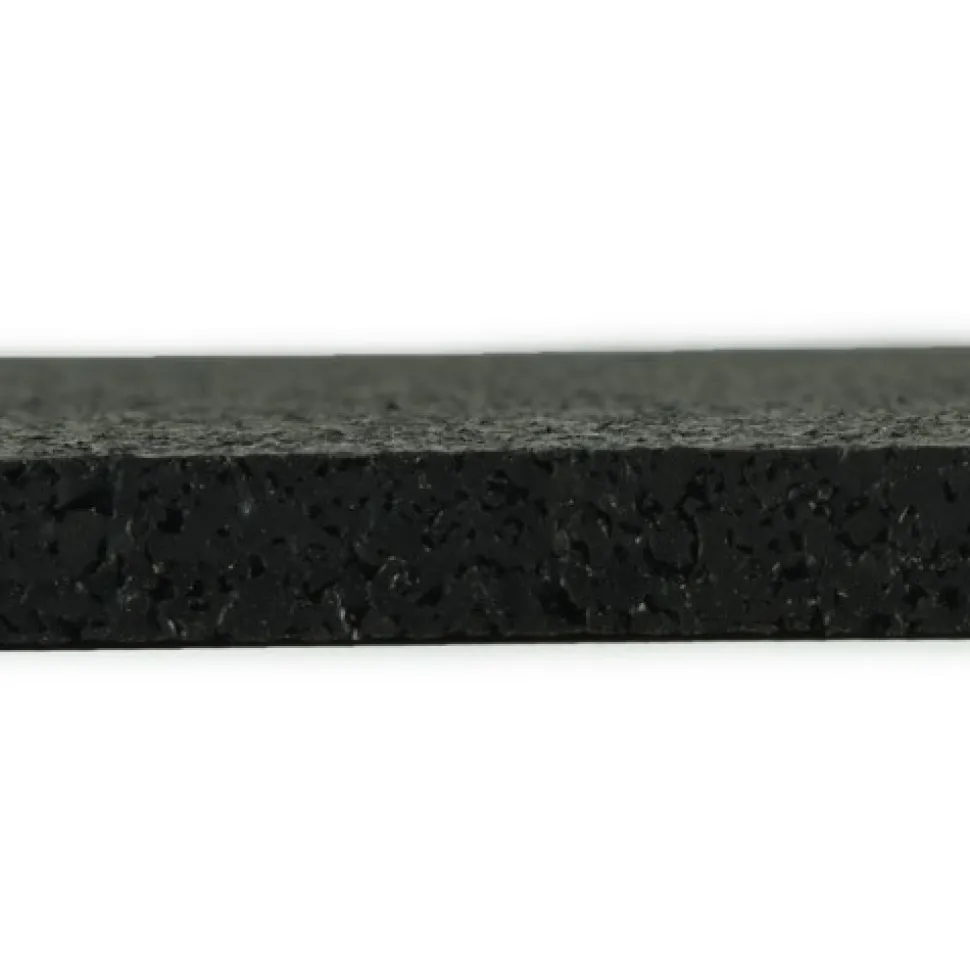 Rolled Rubber Pacific Black 1/4 Inch 10 LF