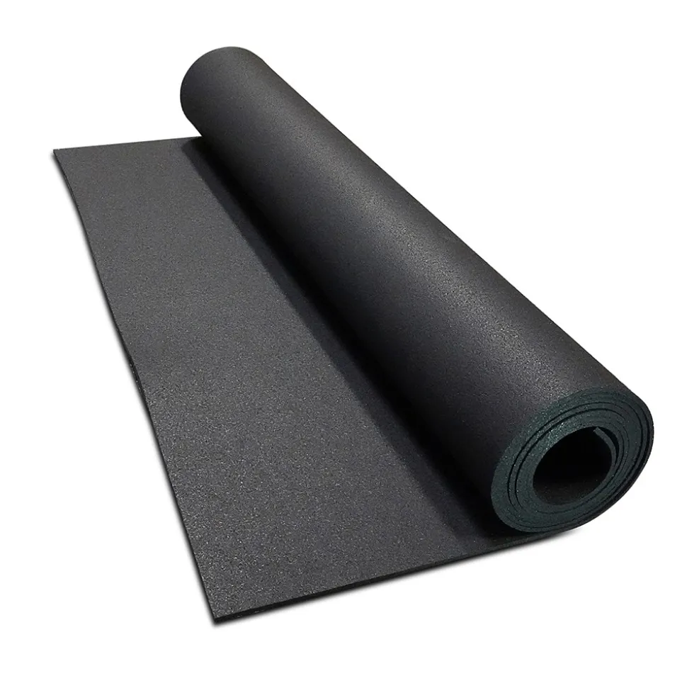 Rolled Rubber Pacific Black 1/4 Inch 10 LF
