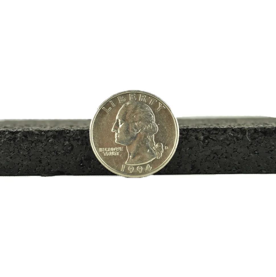Rolled Rubber Pacific 1/2 Inch Black Per SF