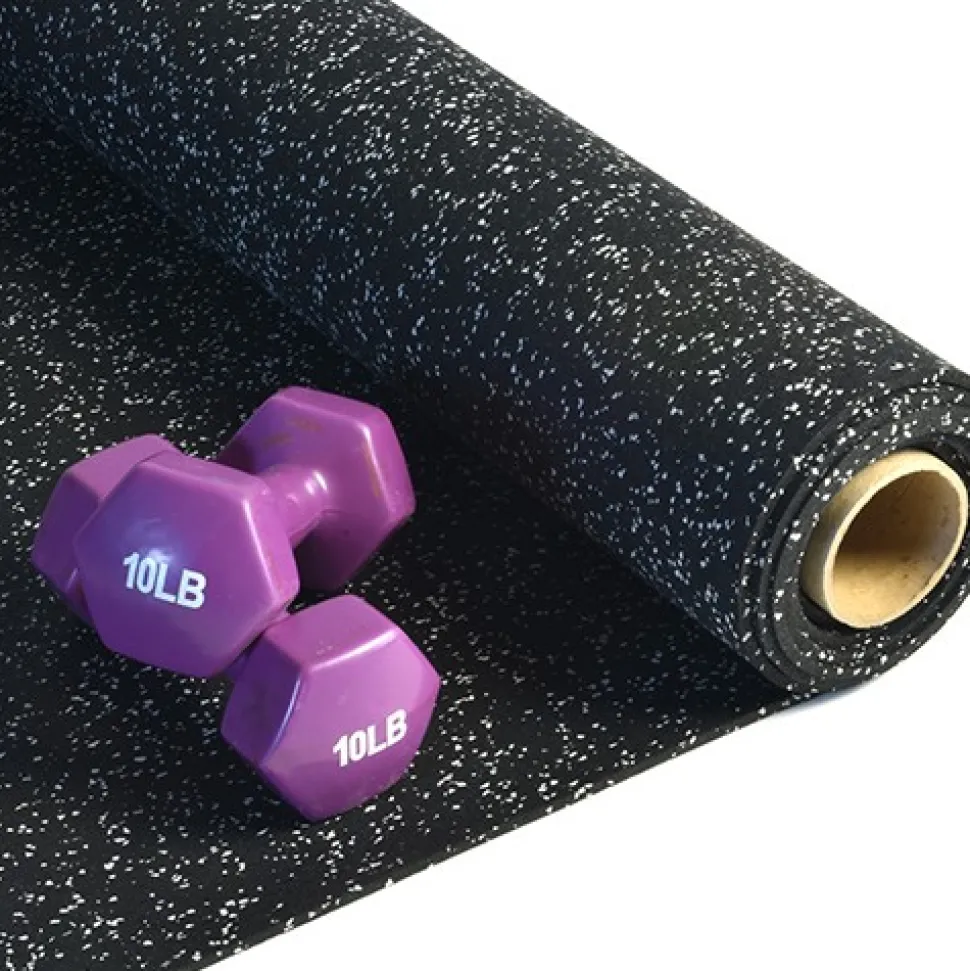 Rolled Rubber Sport 1/4 Inch 10% Gray Per SF