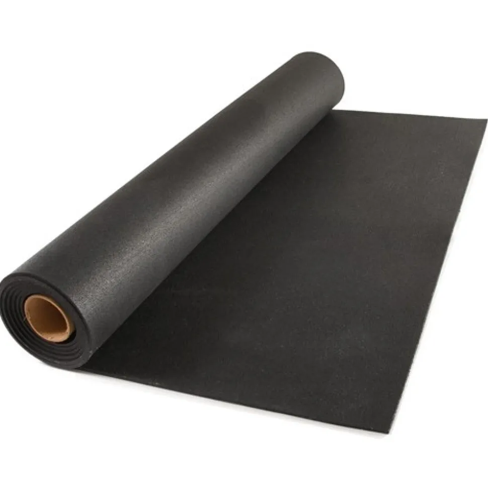 Rolled Rubber Sport West Roll Black 8 mm x 4x50 Ft.