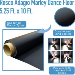 Rosco Adagio Marley Dance Floor 5.25 Ft. x 10 Ft.