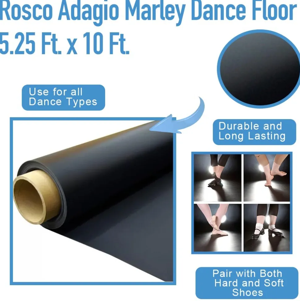 Rosco Adagio Marley Dance Floor 5.25 Ft. x 10 Ft.