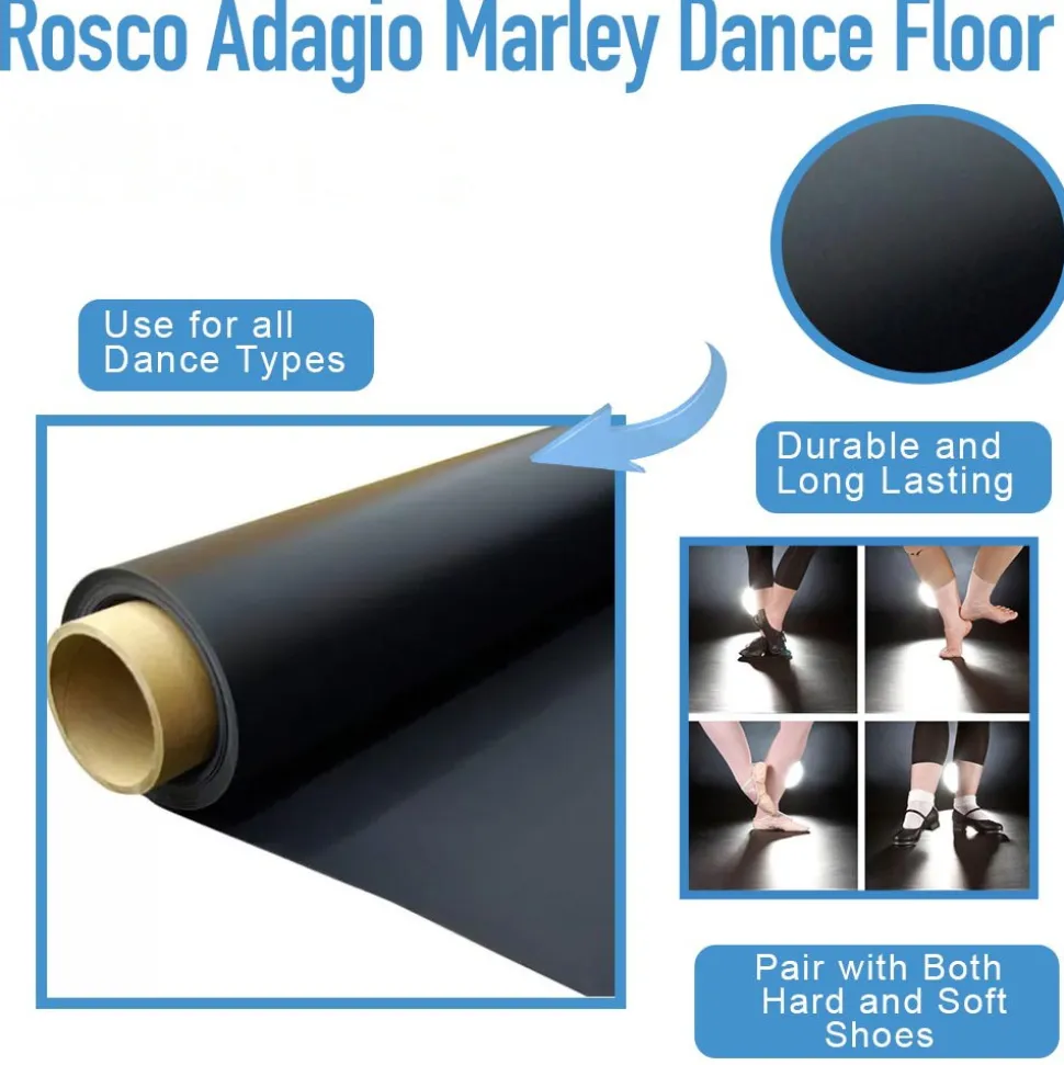 Rosco Adagio Marley Dance Floor 5.25 Ft. x 6 Ft.