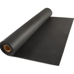 Rubber Flooring Roll Geneva 3/8 Inch Black Per SF