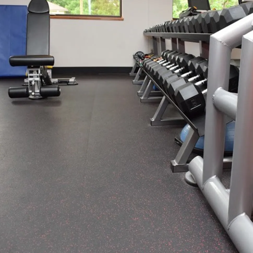 Rubber Flooring Roll Geneva 3/8 Inch 10% Premium Color Per SF