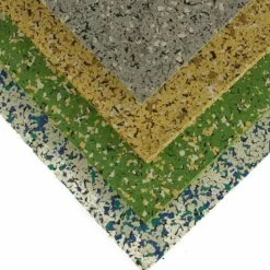 Rubber Flooring Tiles Nuclear 3/8 Inch x 3x3 Ft.