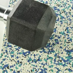 Rubber Flooring Tiles Nuclear 3/8 Inch x 3x3 Ft.