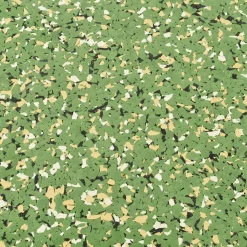 Rubber Flooring Tiles Nuclear 1/4 Inch x 3x3 Ft.