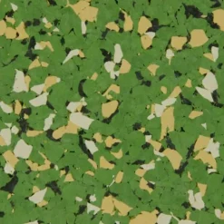 Rubber Flooring Tiles Nuclear 1/4 Inch x 3x3 Ft.