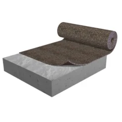 Rubber Floor Underlayment 2 mm x 4x50 Ft. Roll